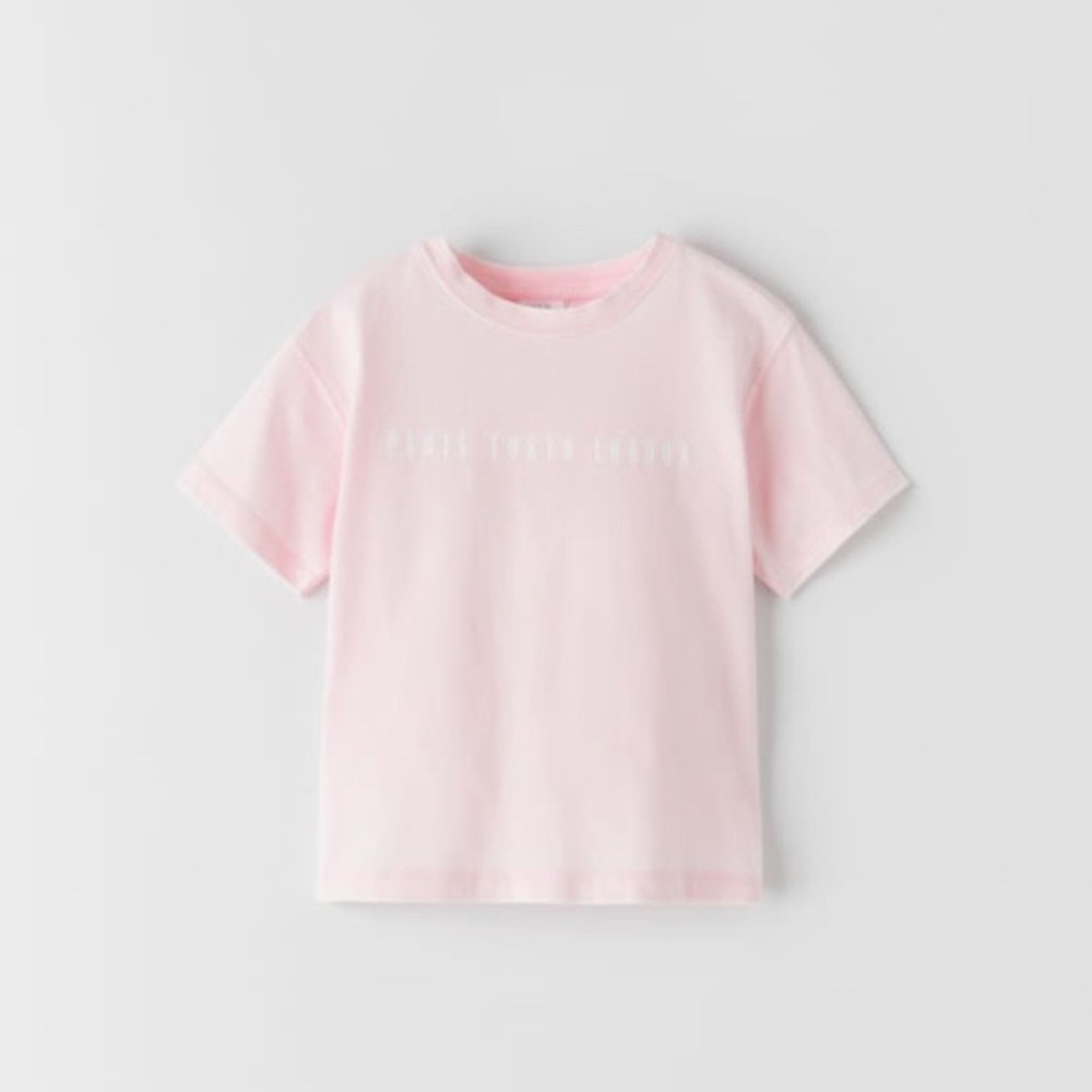 NWOT Zara Kids Paris Tokyo London Tee
